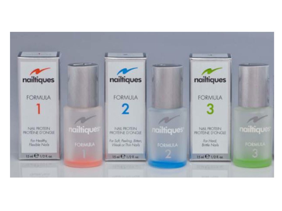 Nailtiques Protein Formulas 1, 2 & 3 for nails – you may need more than one formula.